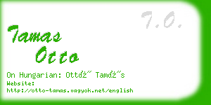 tamas otto business card